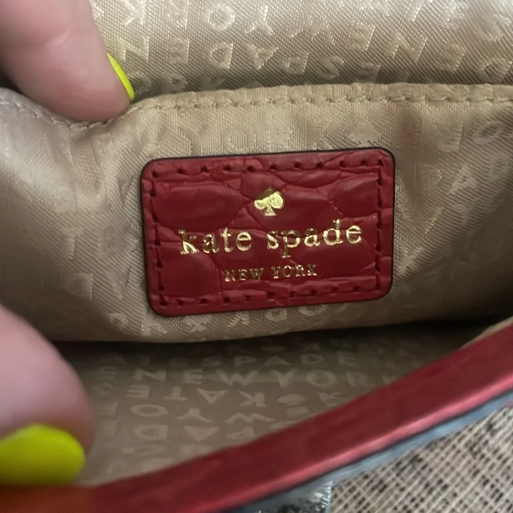 Kate Spade Leather‎ Red Alligator Small Crossbody